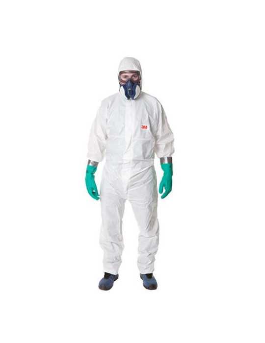 Buzo Protector Desechable Blanco Talla L P4515BL [LOTE DE 4 Unidades] 3M