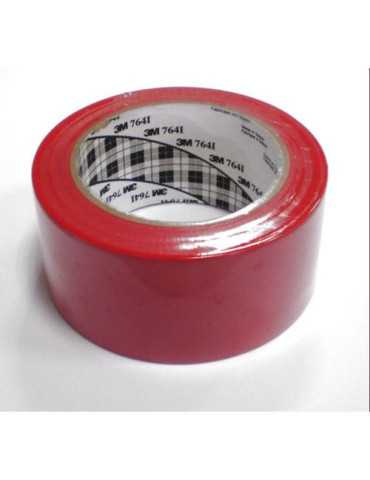 Rollo Cinta Vinilo Roja 50X33 mm 764IR50 [LOTE DE 4 Unidades] 3M