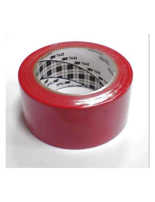 Rollo Cinta Vinilo Roja 50X33 mm 764IR50 [LOTE DE 4 Unidades] 3M
