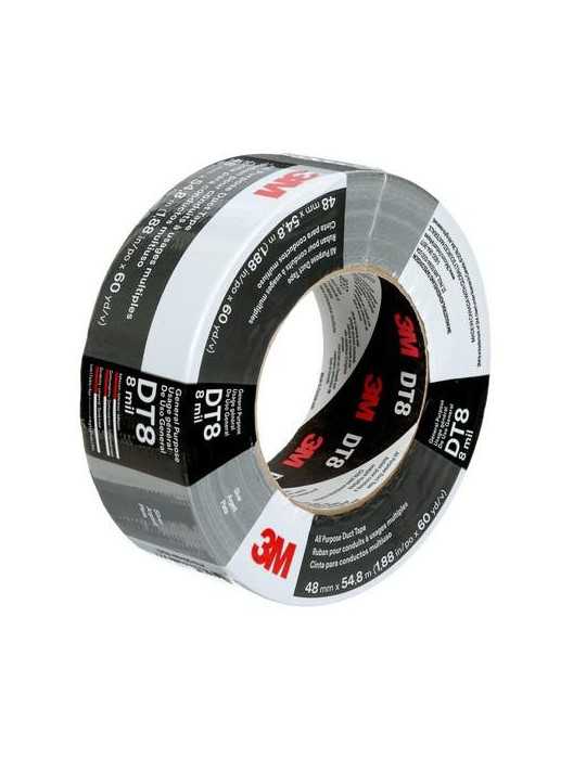Cinta Americana Multiuso DT8 Plata 48MMX55MX0.2MM [LOTE DE 2 Unidades] 3M