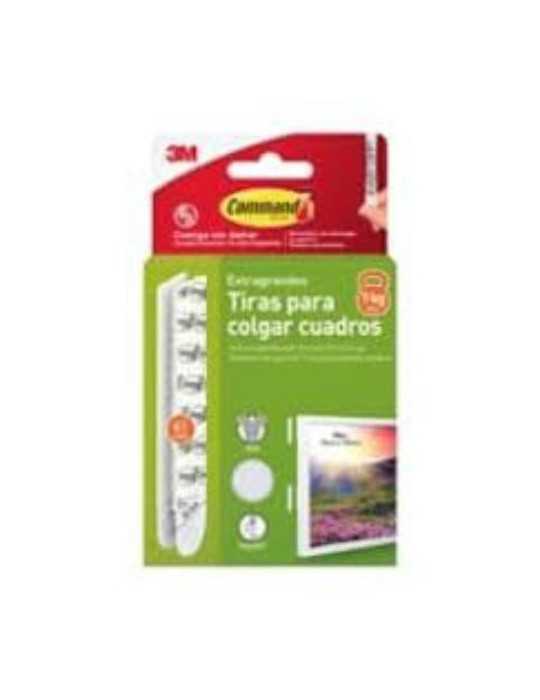 Tiras Cualga Cuadros Pequeñas Blancas COMMAND [LOTE DE 6 Unidades] 3M