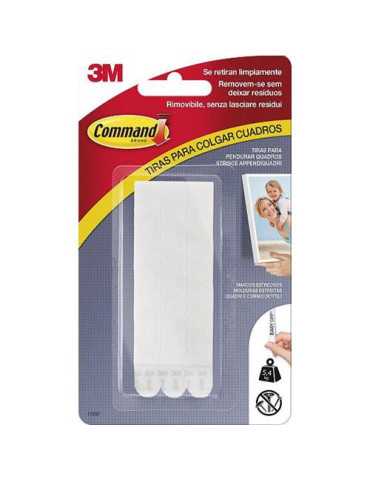 Tiras Command Cuadros Marco Estrecho Blancas 17207 COMMAND [LOTE DE 4 Unidades] 3M