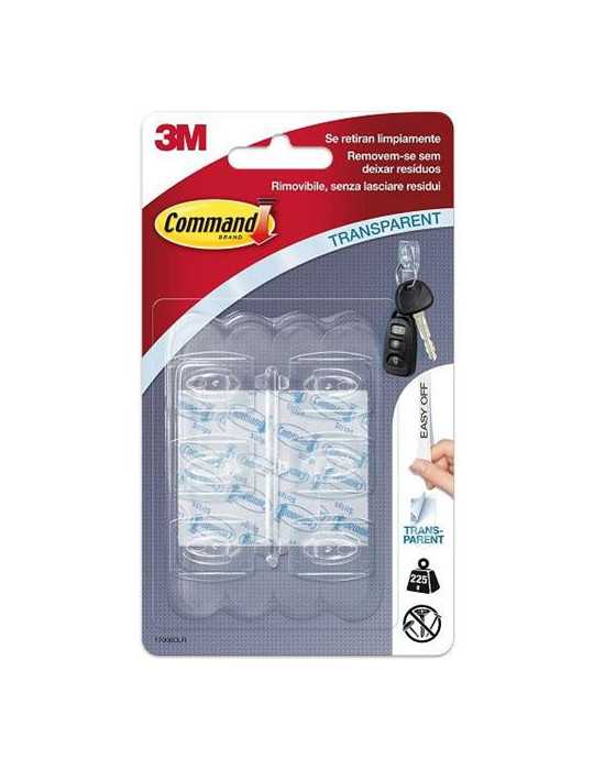 Mini Ganchos Command 6 Unidades + 8 Tiras 17006CLR COMMAND [LOTE DE 6 Unidades] 3M
