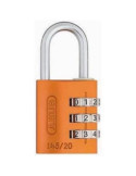 Candado Combinación Naranja 20 mm 145/20 [LOTE DE 4 Unidades] ABUS