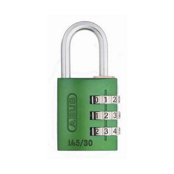 Candado Combinación Verde 30 mm 145/30 [LOTE DE 4 Unidades] ABUS