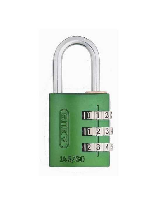 Candado Combinación Verde 30 mm 145/30 [LOTE DE 4 Unidades] ABUS