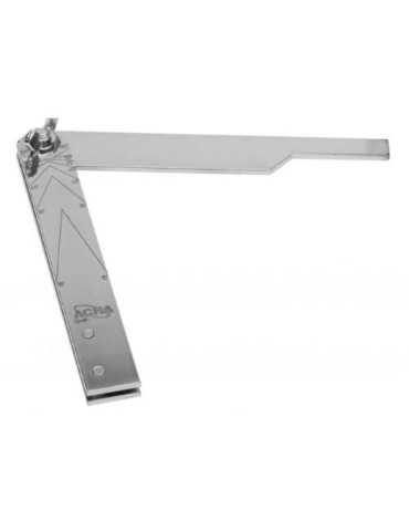 Falsa Escuadra Acero Cromo Mate 200MM 16-004D [LOTE DE 2 Unidades] ACHA