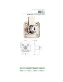 Cerradura Sobreponer Cajón Cromo 161/25 [LOTE DE 6 Unidades] AGA