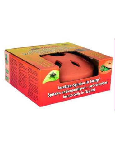Contenedor Espirales Antimosquitos Terracota 1289 [LOTE DE 4 Unidades] ALAMPAT