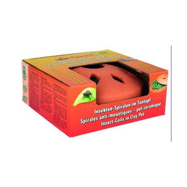 Contenedor Espirales Antimosquitos Terracota 1289 [LOTE DE 4 Unidades] ALAMPAT