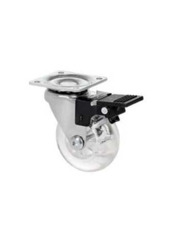 Rueda Giratoria con Placa y Freno 50MM [LOTE DE 6 Unidades] ALEX