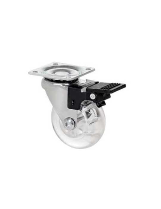 Rueda Giratoria con Placa y Freno 75MM [LOTE DE 4 Unidades] ALEX
