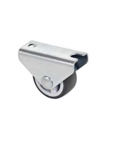 Rueda Fija con Aro de Goma Gris 25MM [LOTE DE 22 Unidades] ALEX