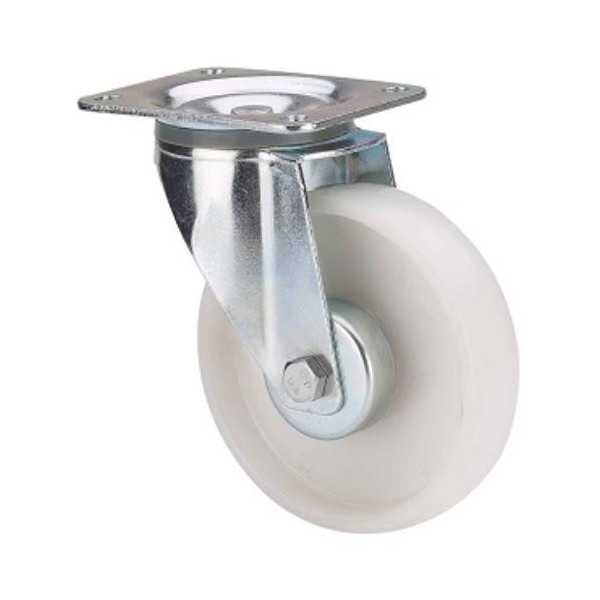 Rueda Giratoria de Poliamix Blanco 160MM [LOTE DE 2 Unidades] ALEX