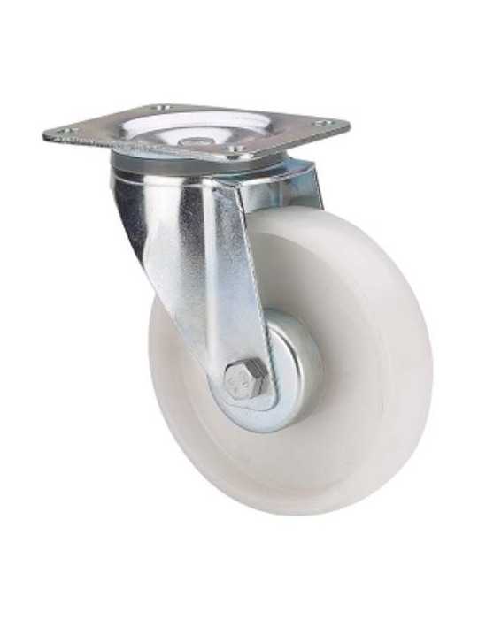 Rueda Giratoria de Poliamix Blanco 160MM [LOTE DE 2 Unidades] ALEX