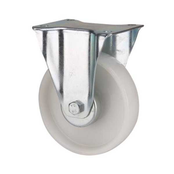 Rueda Fija de Poliamix Blanco 160MM [LOTE DE 2 Unidades] ALEX