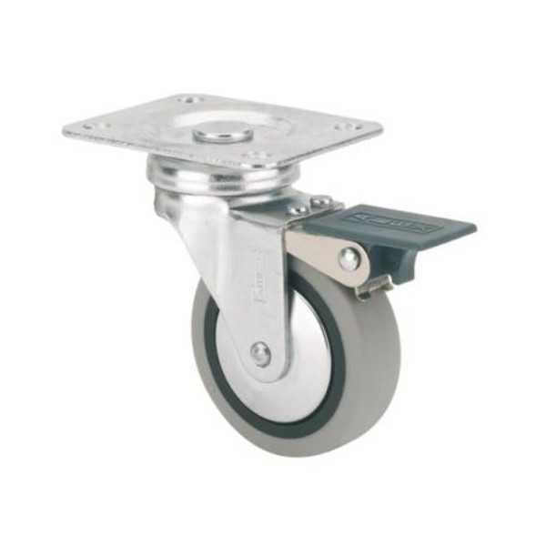 Rueda Giratoria Goma D50 con Freno 1-0548 [LOTE DE 4 Unidades] ALEX