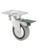 Rueda Giratoria Goma D60 con Freno 1-0549 [LOTE DE 4 Unidades] ALEX