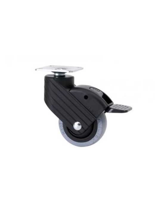 Rueda Giratoria HP Nylon/Goma D50 con Freno 1-0761 [LOTE DE 4 Unidades] ALEX