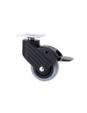 Rueda Giratoria HP Nylon/Goma D50 con Freno 1-0761 [LOTE DE 4 Unidades] ALEX