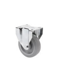 Rueda Fija 125 Goma Gris Elástica 225KG [LOTE DE 2 Unidades] ALEX