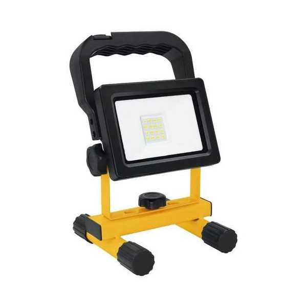 Proyector LED Soporte IP54 Recarg 10W Fria 25919 [LOTE DE 2 Unidades] ALFA