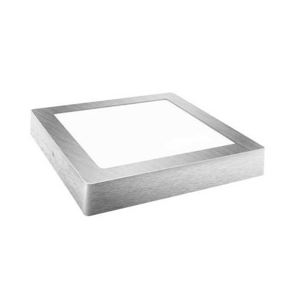 Downlight LED 18W.SUPERFICIE Cuadrado Plata Fria [LOTE DE 2 Unidades] ALFA