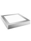 Downlight LED 18W.SUPERFICIE Cuadrado Plata Fria [LOTE DE 2 Unidades] ALFA