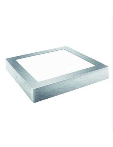 Downlight LED 18W.SUPERFICIE Cuadrado Plata Neutra [LOTE DE 2 Unidades] ALFA