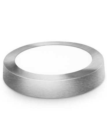 Downlight LED 18W Superficie Redondo Plata Fria [LOTE DE 2 Unidades] ALFA