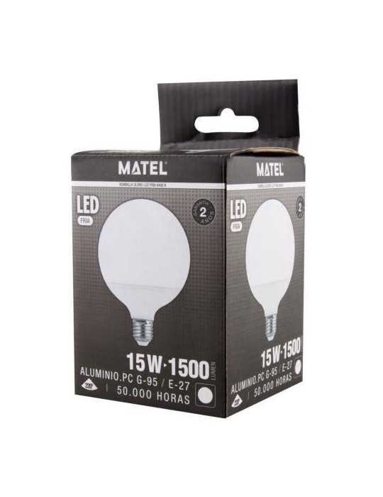 Bombilla LED Globo G95 E27 15 Watios Fria 21943 [LOTE DE 6 Unidades] ALFA