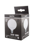 Bombilla LED Globo G120 E27 18 Watios Fria 21945 [LOTE DE 4 Unidades] ALFA