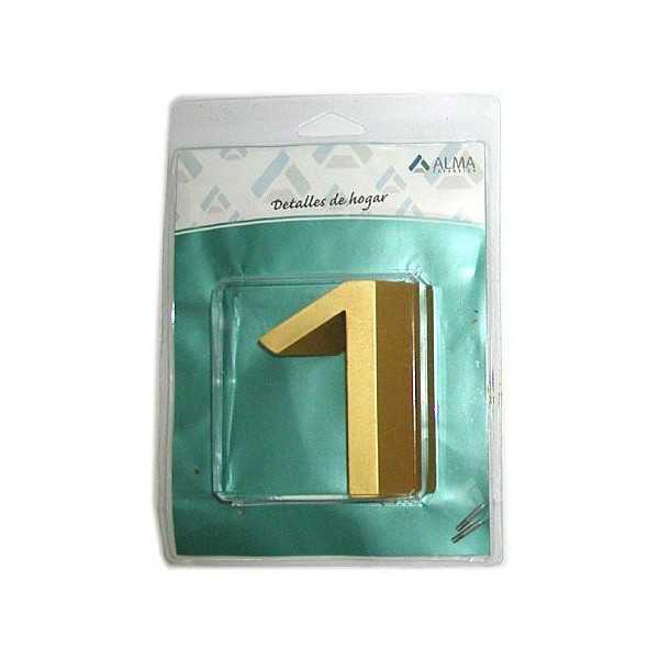 Número Elegant Dorado 7 [LOTE DE 4 Unidades] ALMA