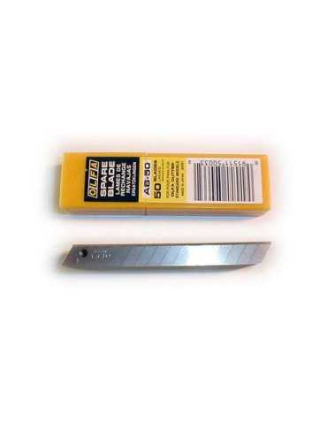 Cuchilla 9X80 mm (Juego 50) AB-50 [LOTE DE 2 Unidades] ANMI