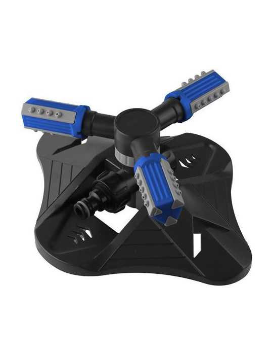 Aspersor 3-ARM Regulable. 3 F con Soporte Suelo [LOTE DE 4 Unidades] AQUACENTER