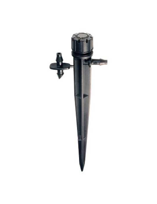 Gotero Regulable 0-70 L/H con Estaca (Bolsa 10UD) [LOTE DE 6 Unidades] AQUACENTER