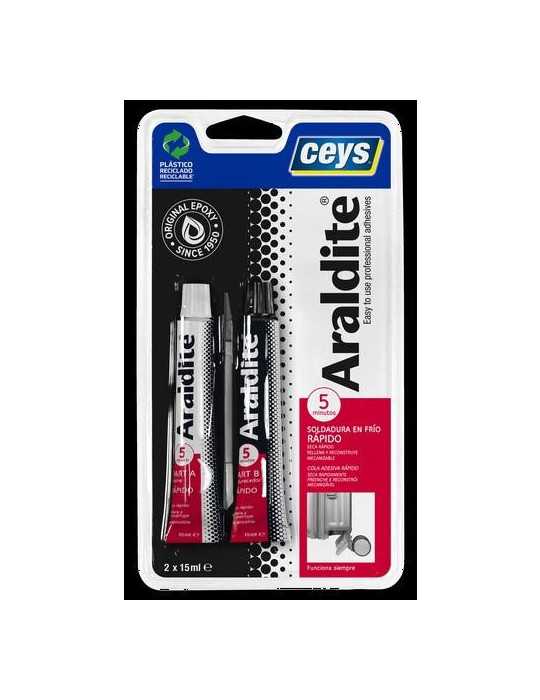 Rápido 15+15ML 510210 [LOTE DE 4 Unidades] ARALDIT