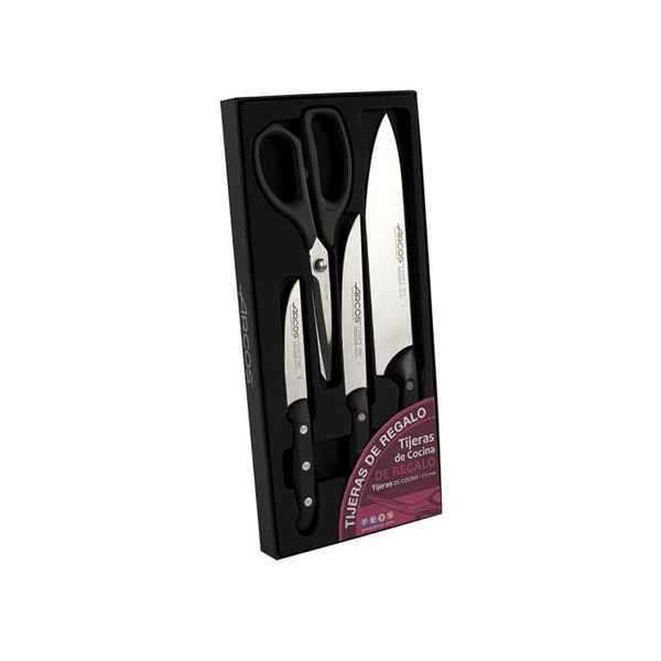 Juego 3 Cuchillos Cocina+tijera ARCOS