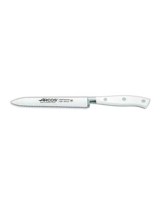 Cuchillo Tomatero Perlado 13CM Riviera Blanco [LOTE DE 2 Unidades] ARCOS