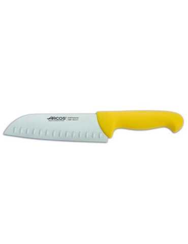 Cuchillo Santoku Profesional 180 mm Amarillo 290600 [LOTE DE 2 Unidades] ARCOS