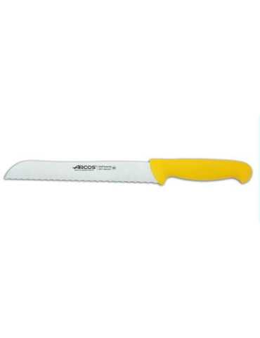 Cuchillo Panadero Profesional 200 mm Amarillo 291400 [LOTE DE 4 Unidades] ARCOS