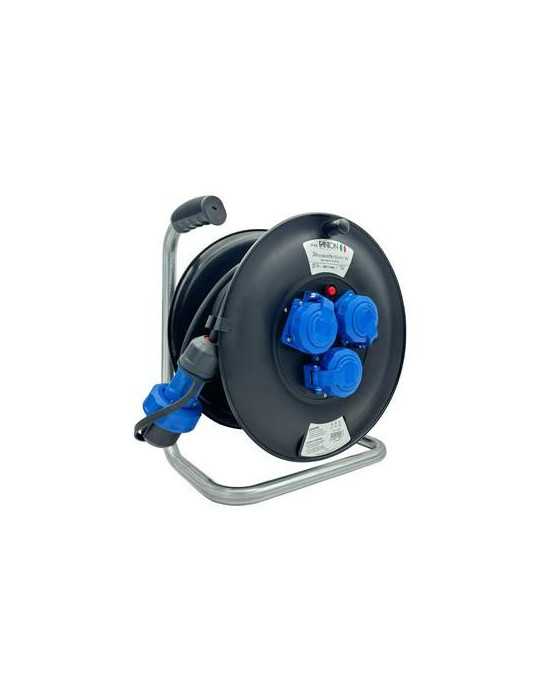 Tambor de Cable 25M IP65 3400W 31X35X20CM ASEIN