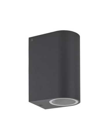 Aplique de Pared 2XGU10 150MM IP54 Grafito [LOTE DE 2 Unidades] ASLO