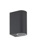 Aplique de Pared 2XGU10 150MM IP54 Grafito [LOTE DE 2 Unidades] ASLO