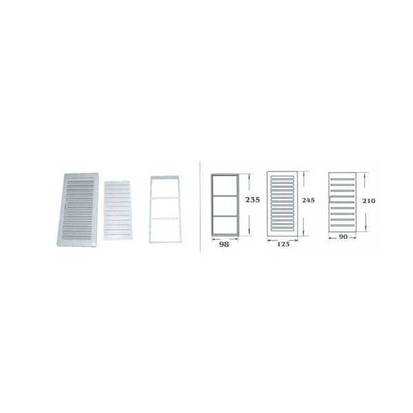 Rejilla Empotrar Regulable Blanca 12X24 R175 [LOTE DE 8 Unidades] BALAGUER