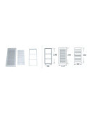 Rejilla Empotrar Regulable Blanca 12X24 R175 [LOTE DE 8 Unidades] BALAGUER