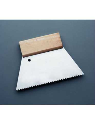 Espátula Encolar Dentada Acero Mango Madera 180 mm [LOTE DE 12 Unidades] BARBOSA