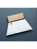 Espátula Encolar Dentada Acero Mango Madera 180 mm [LOTE DE 12 Unidades] BARBOSA