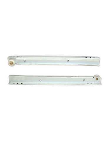 Guía Cajón con Caída Blanco (Juego) 25 cm [LOTE DE 18 Unidades] BECUSA