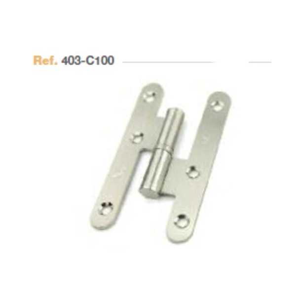 Pernio 9.5 mm con Redmate Chato Niquel Satinado [LOTE DE 36 Unidades] BECUSA